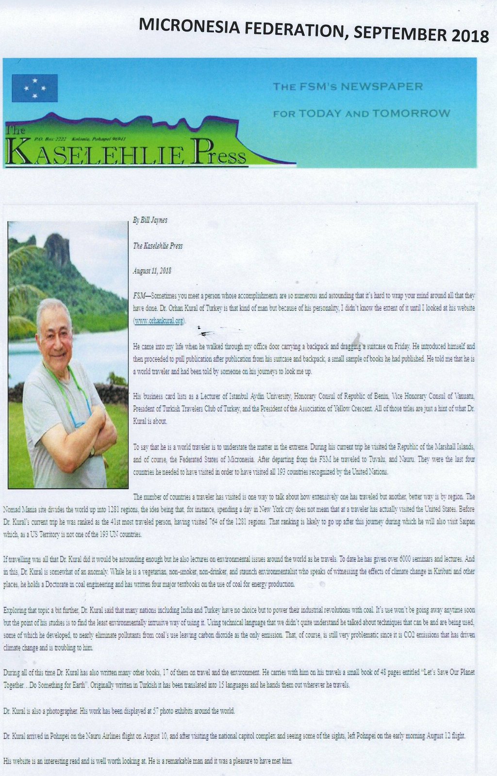 Orhan Kural Foreign Press Clipping #30