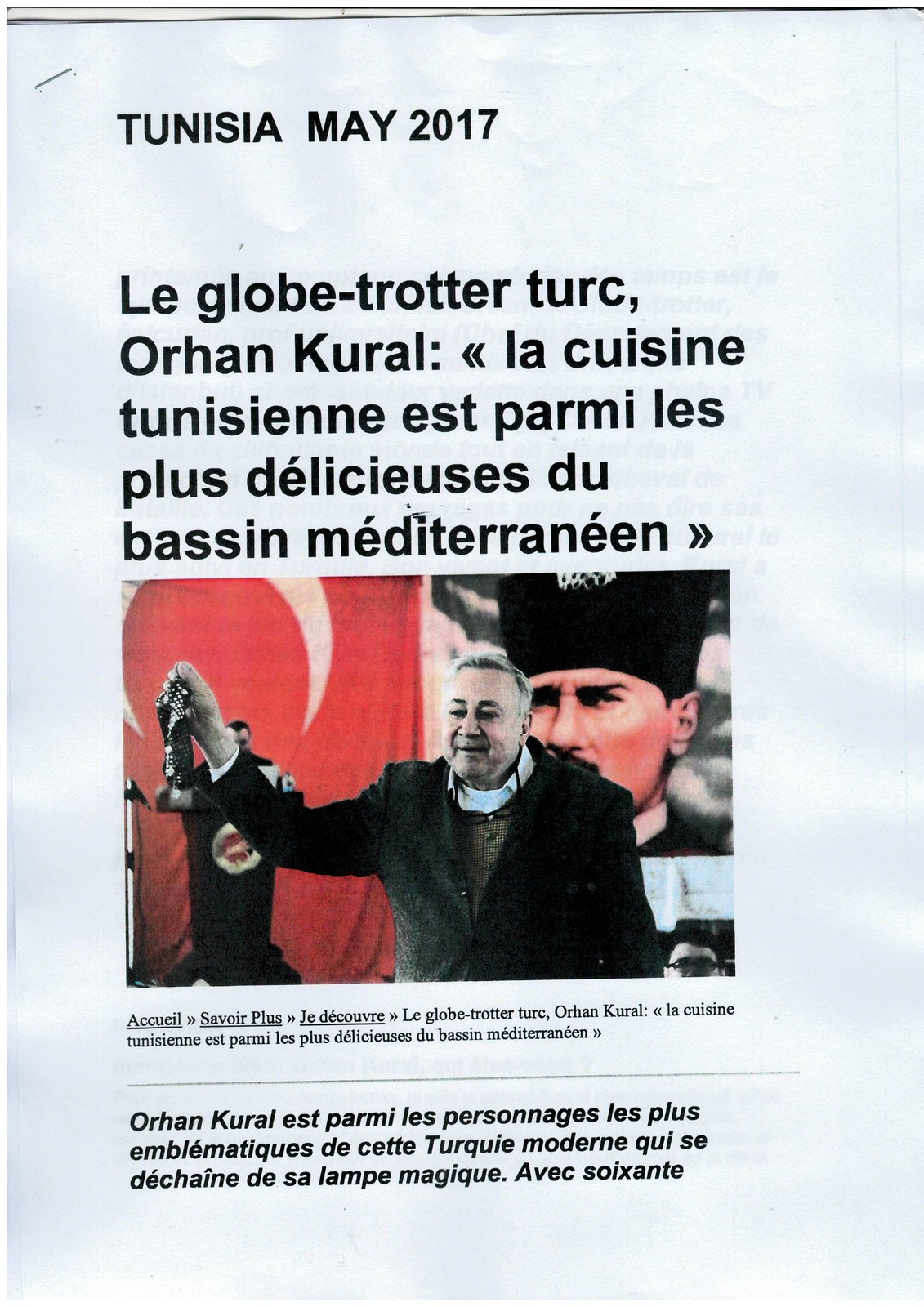 Orhan Kural Foreign Press Clipping #48