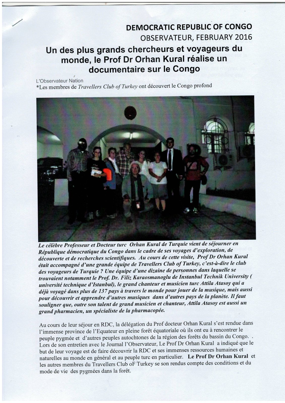 Orhan Kural Foreign Press Clipping #44